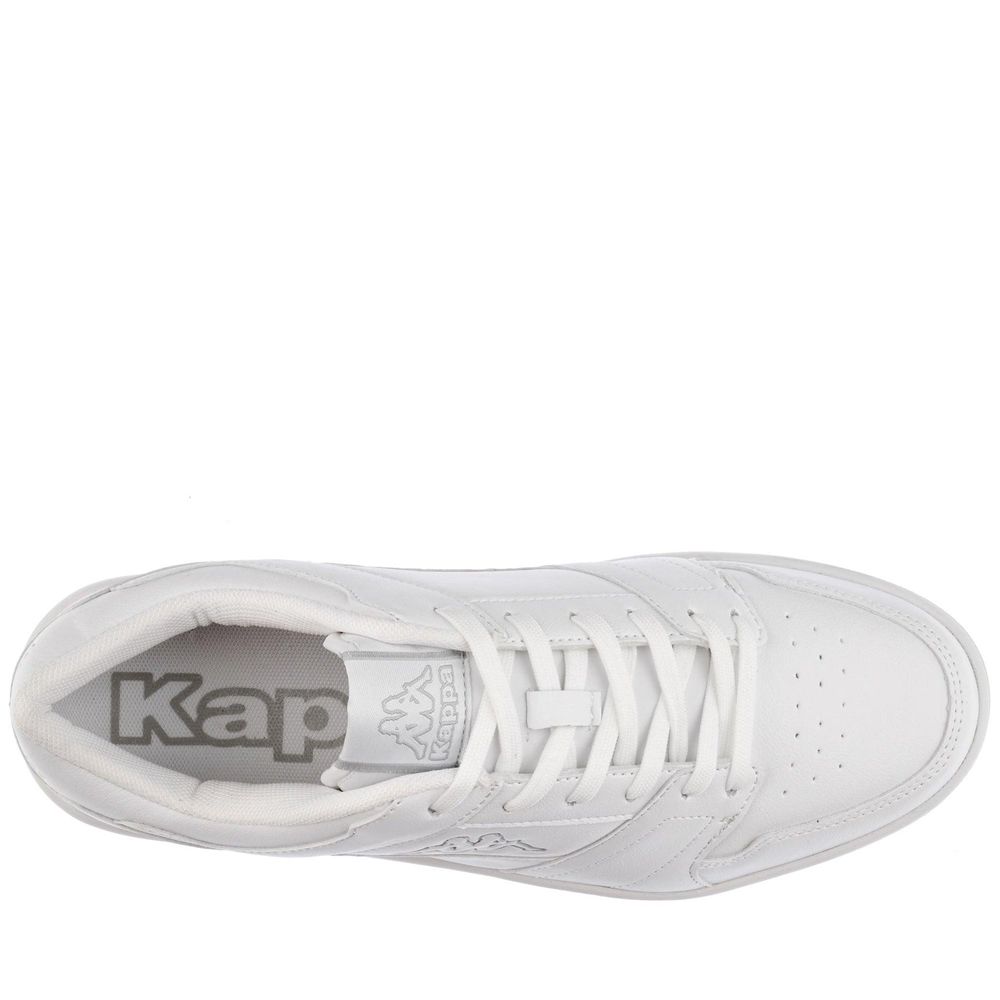 Women Kappa Logo Bernal Sneakers White | 753682-XWN