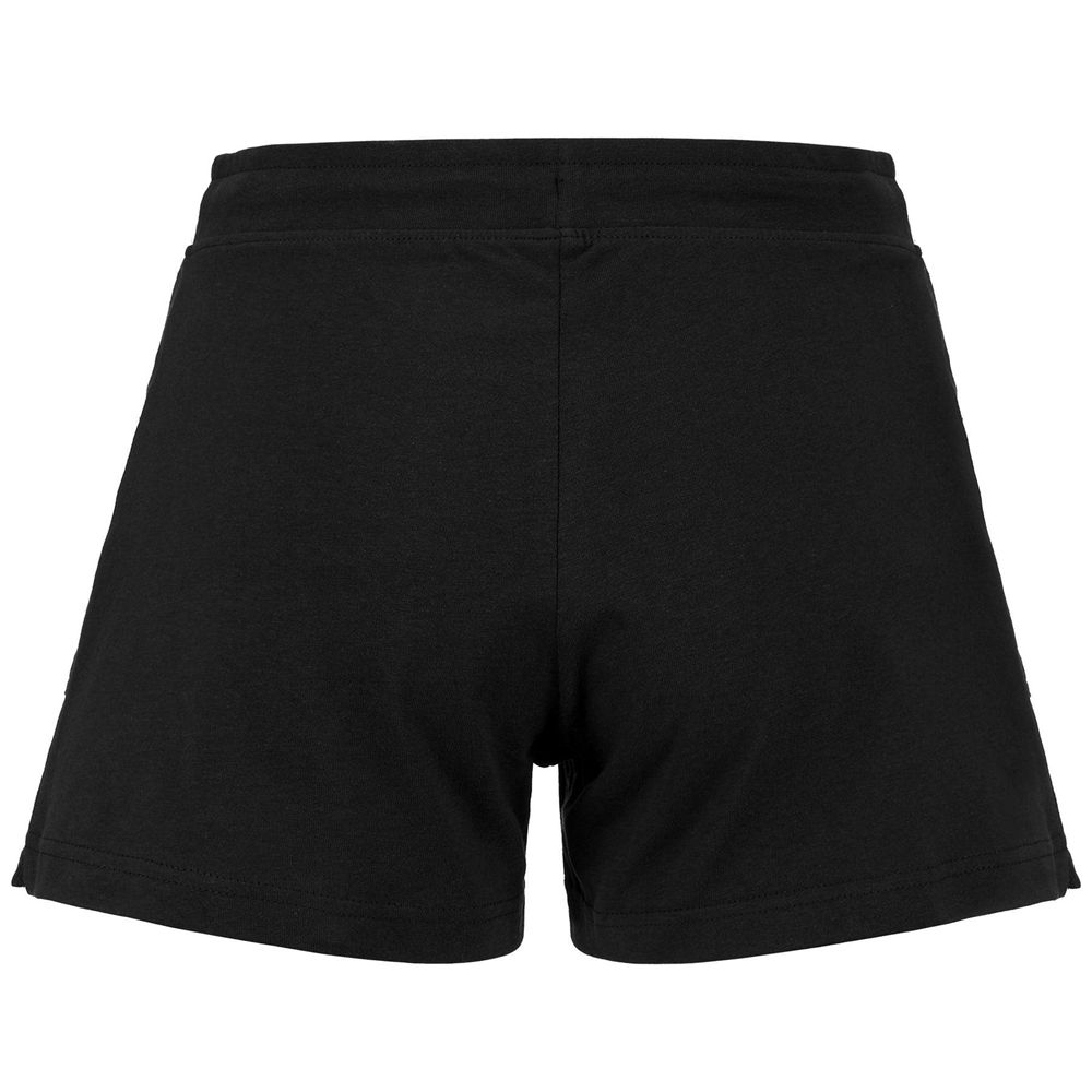 Women Kappa Logo Caber Shorts Black | 810734-IQE