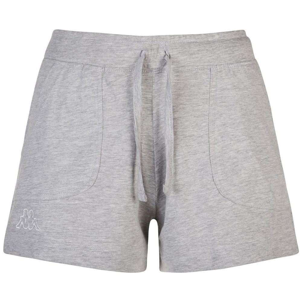 Women Kappa Logo Caber Shorts Grey | 780563-BML