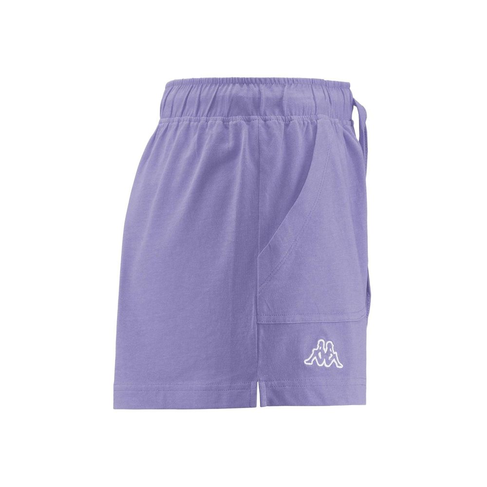 Women Kappa Logo Caber Shorts Purple | 738059-IAC