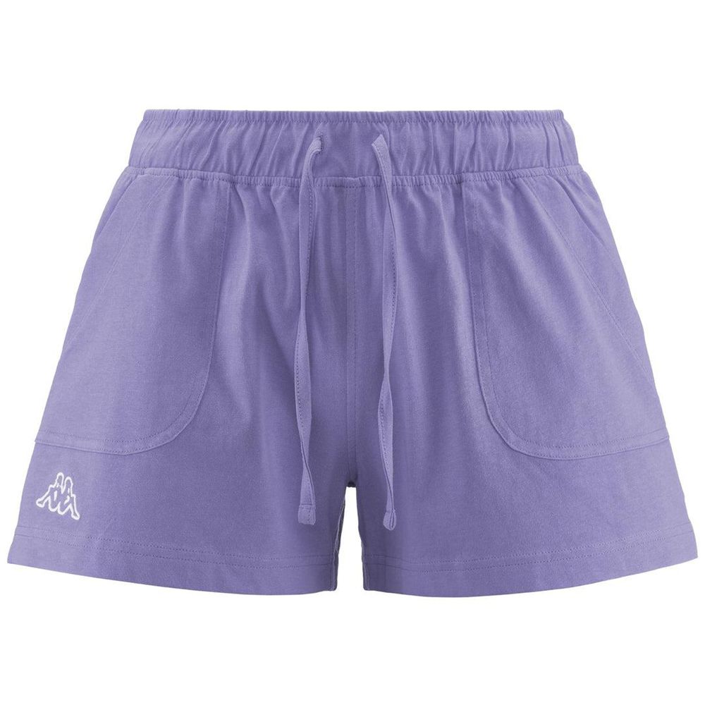 Women Kappa Logo Caber Shorts Purple | 738059-IAC