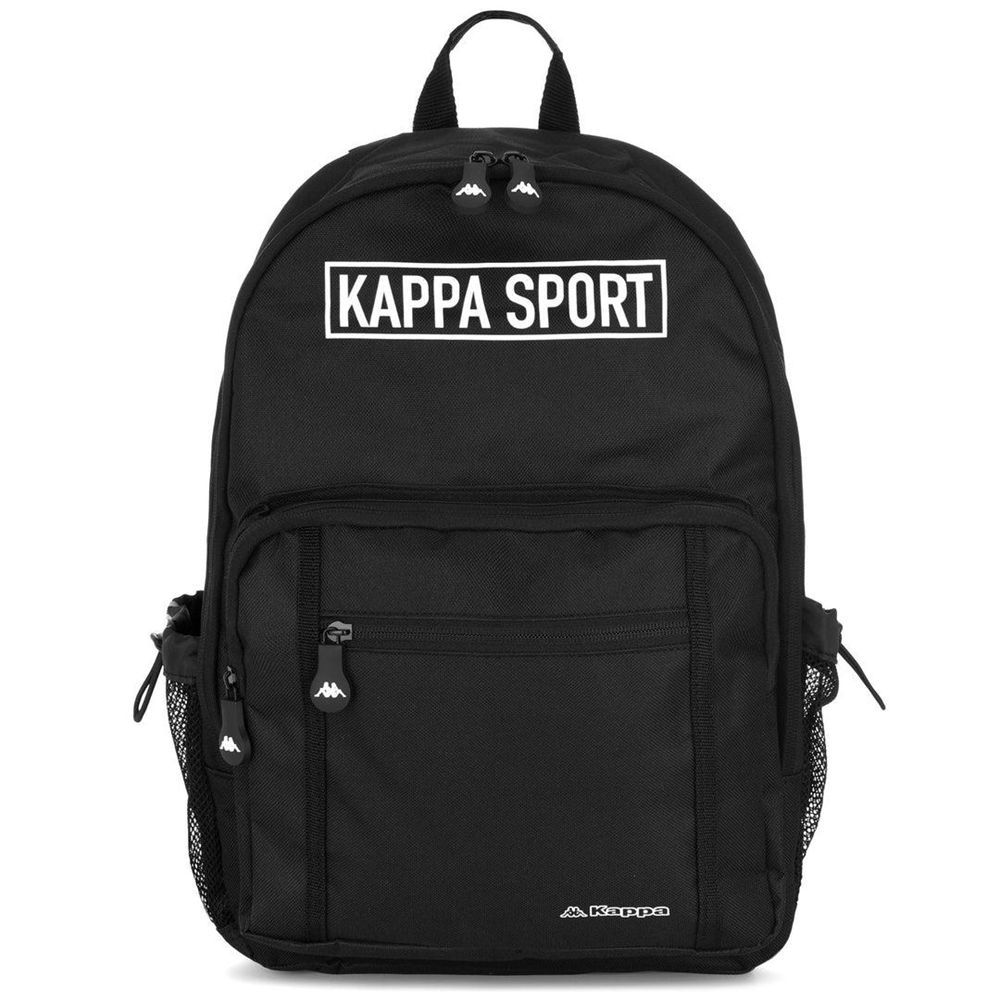 Women Kappa Logo Cloyster Backpack Black | 263978-KOJ