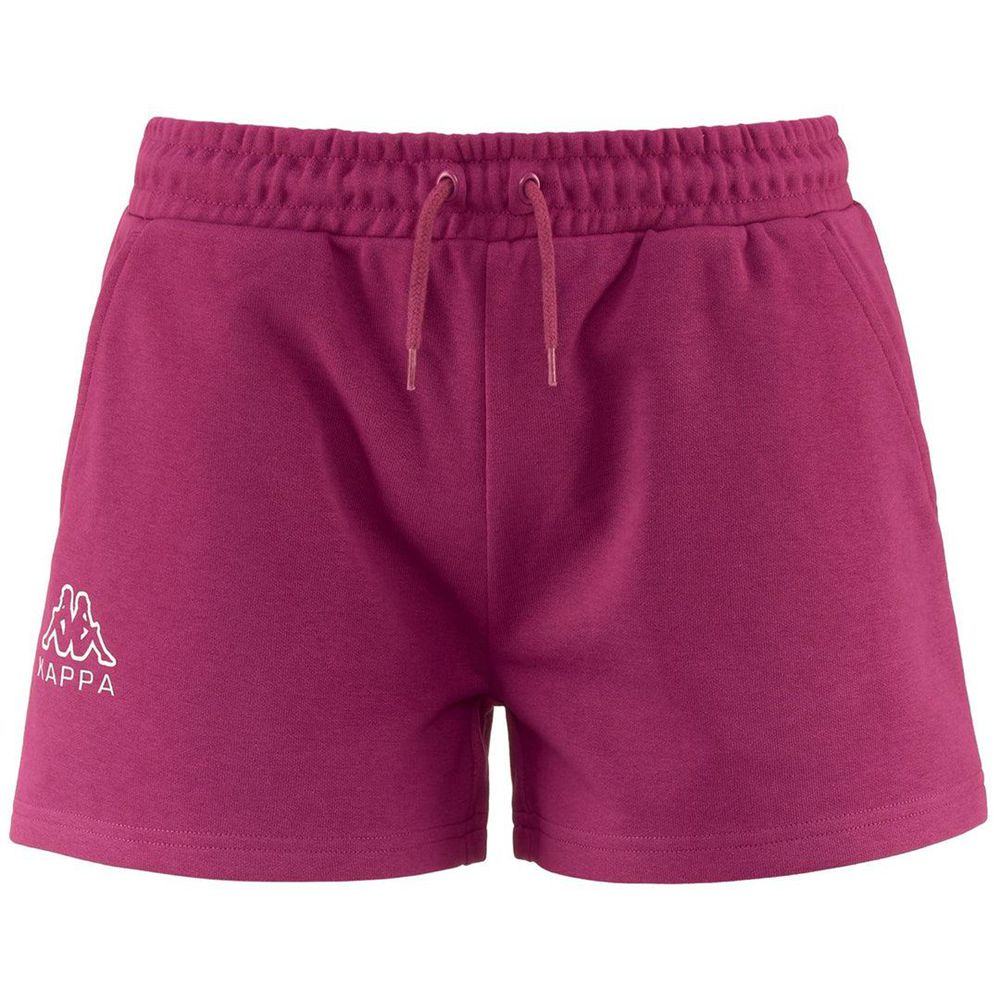 Women Kappa Logo Edilie Shorts Pink | 416093-EFM