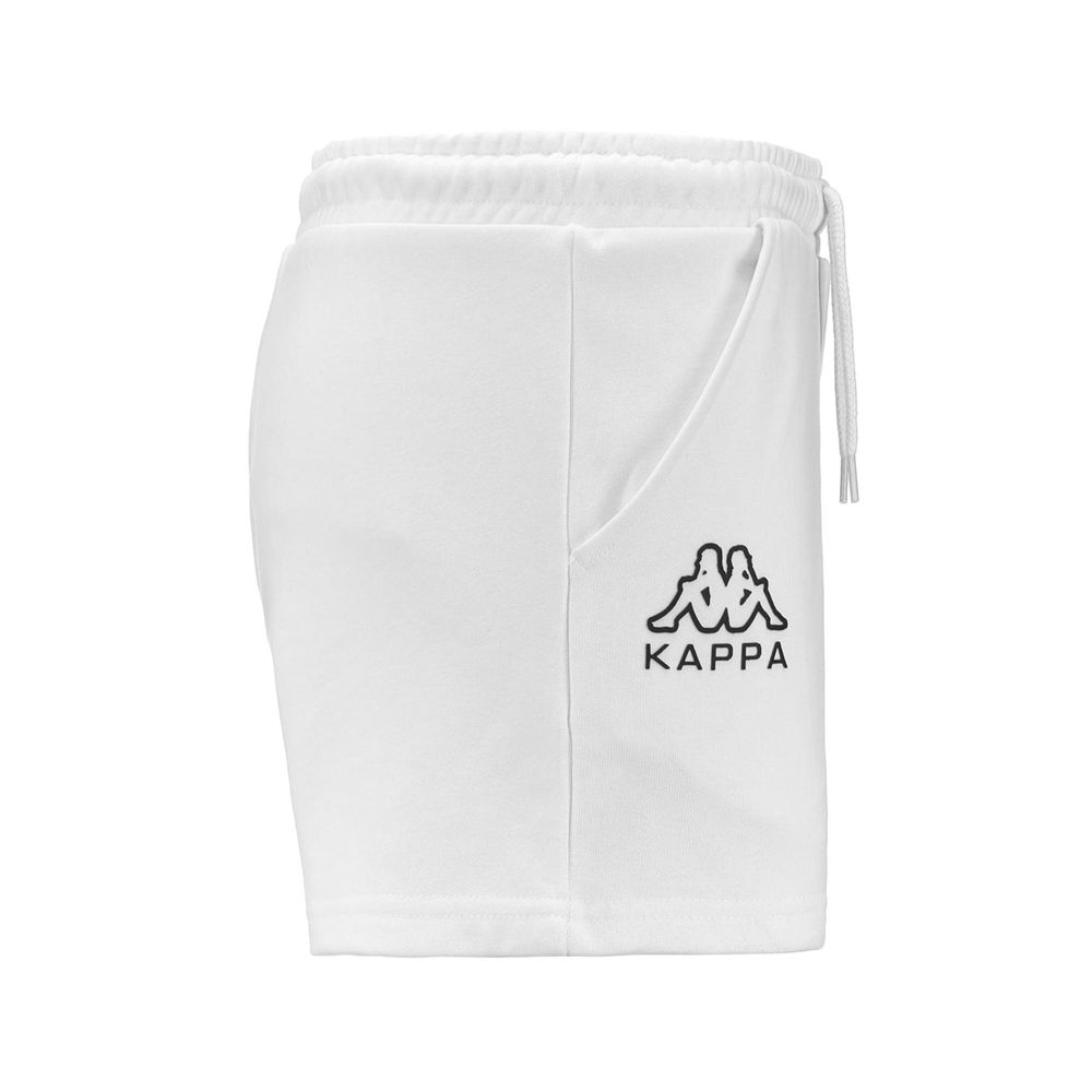 Women Kappa Logo Edilie Shorts White | 713469-CDP