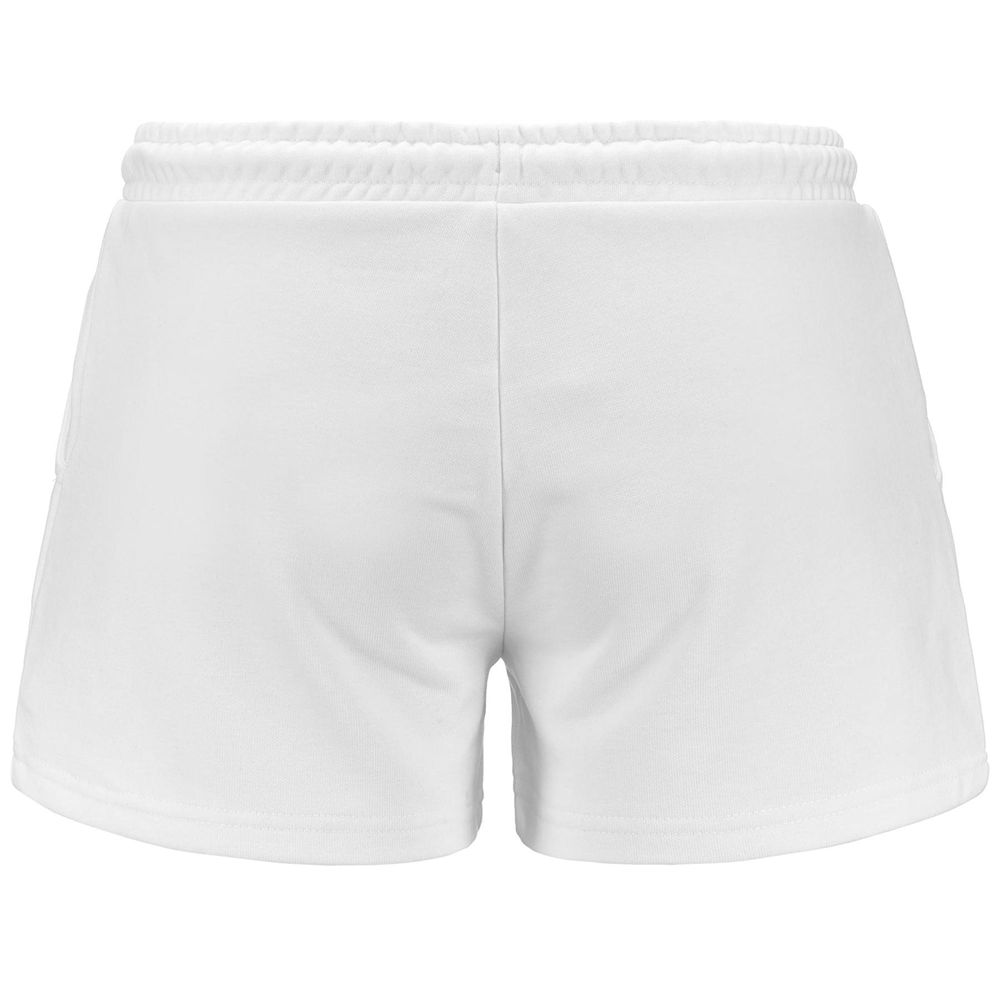 Women Kappa Logo Edilie Shorts White | 713469-CDP