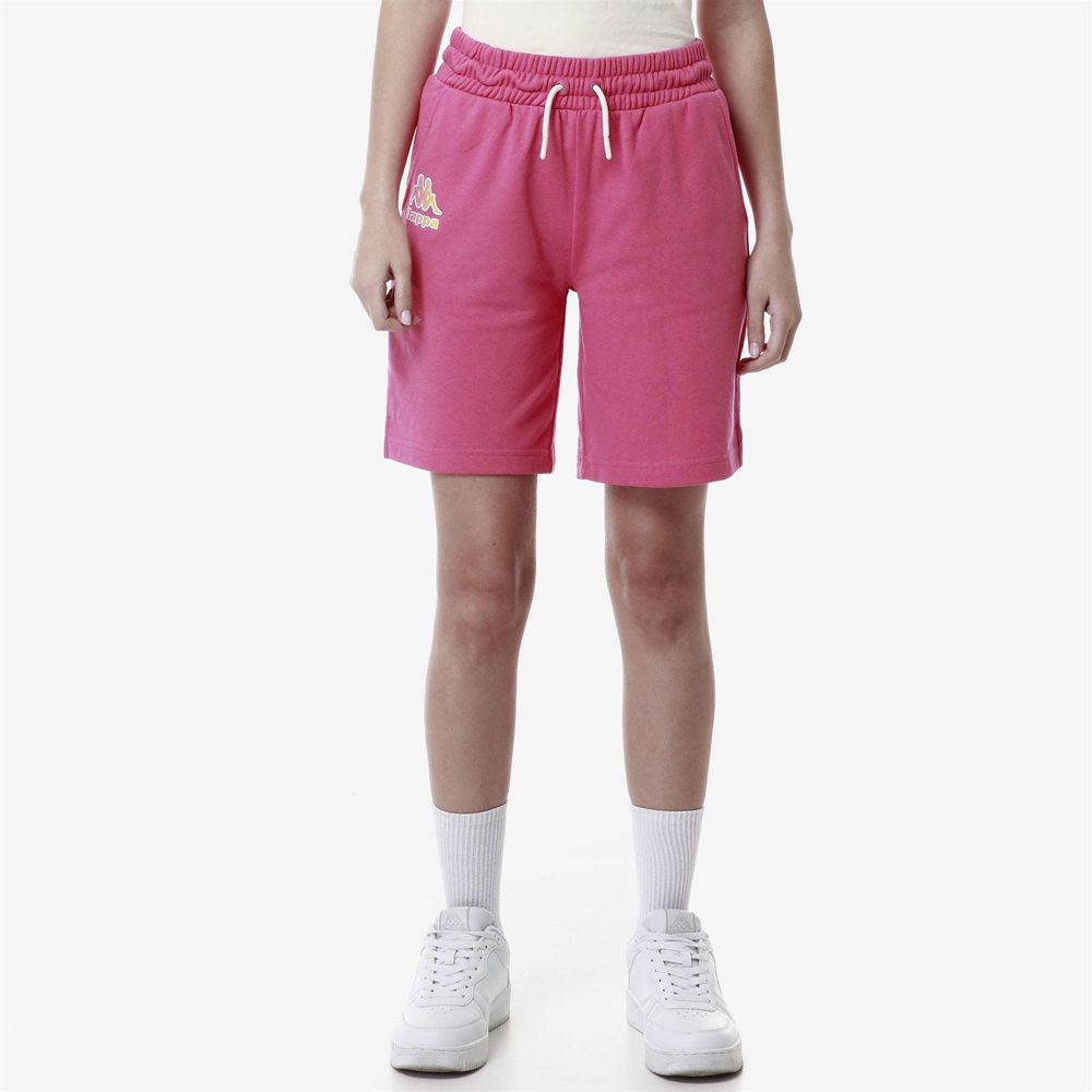 Women Kappa Logo Fayuta Shorts Pink | 794861-UNJ