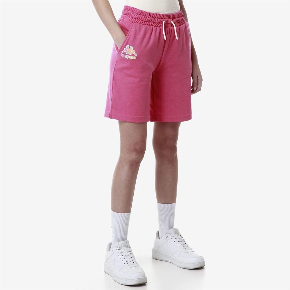 Women Kappa Logo Fayuta Shorts Pink | 794861-UNJ