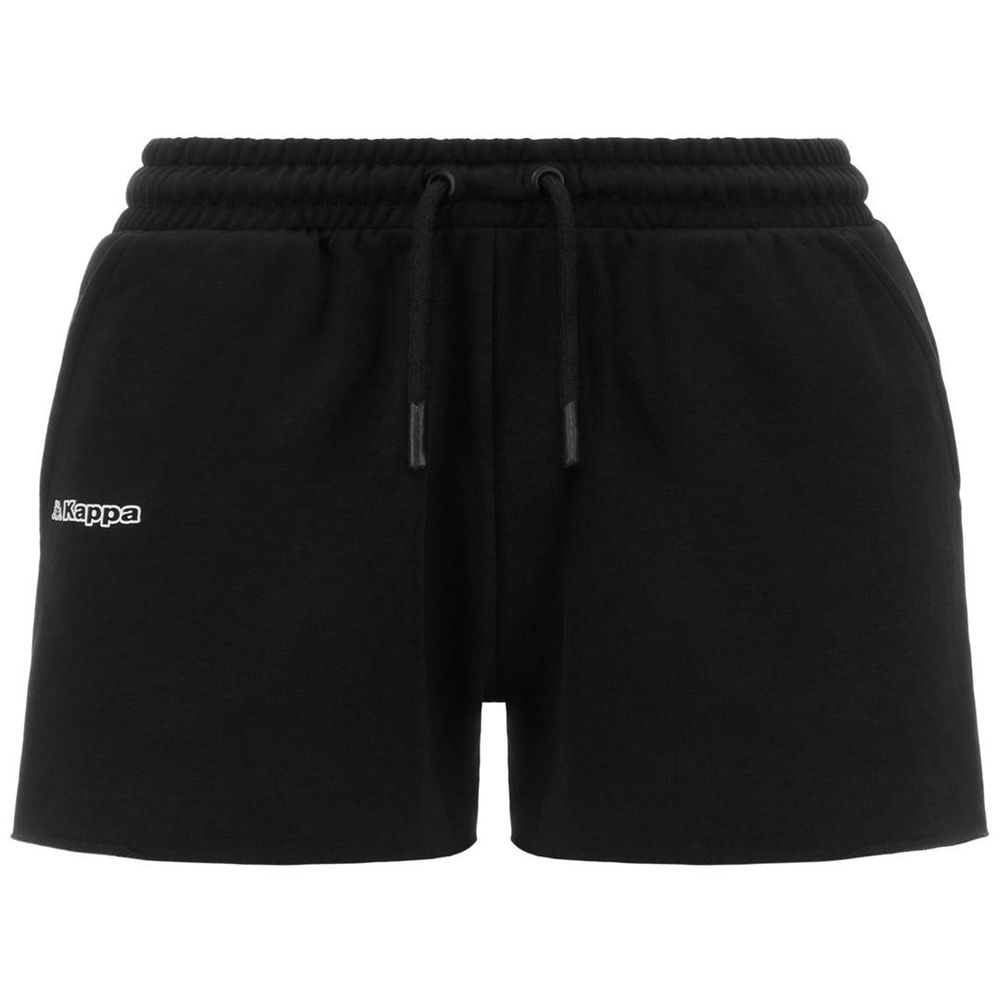 Women Kappa Logo Fefra Shorts Black | 521867-ZGX