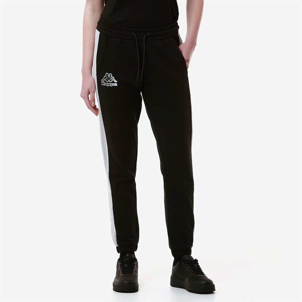 Women Kappa Logo Fesia Pants Black | 652179-PST