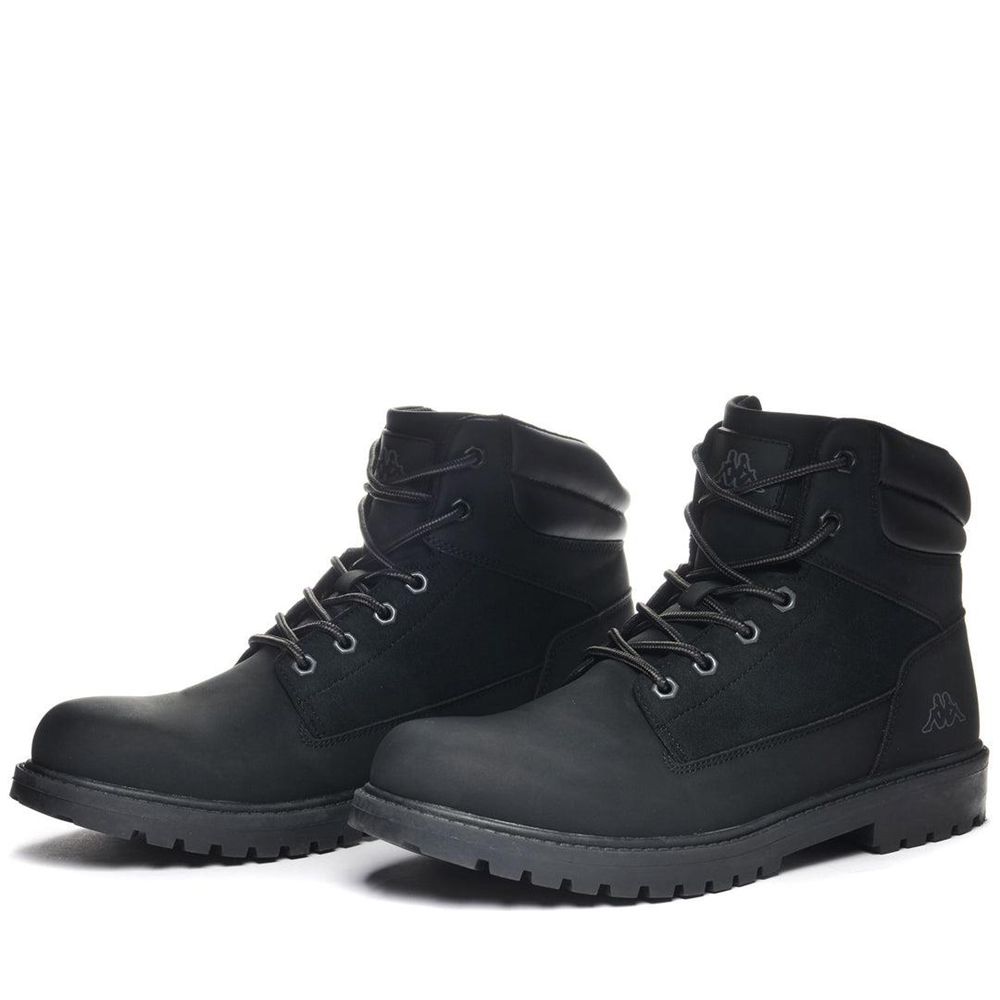 Women Kappa Logo Fillmore Md Boots Black | 457390-UAQ