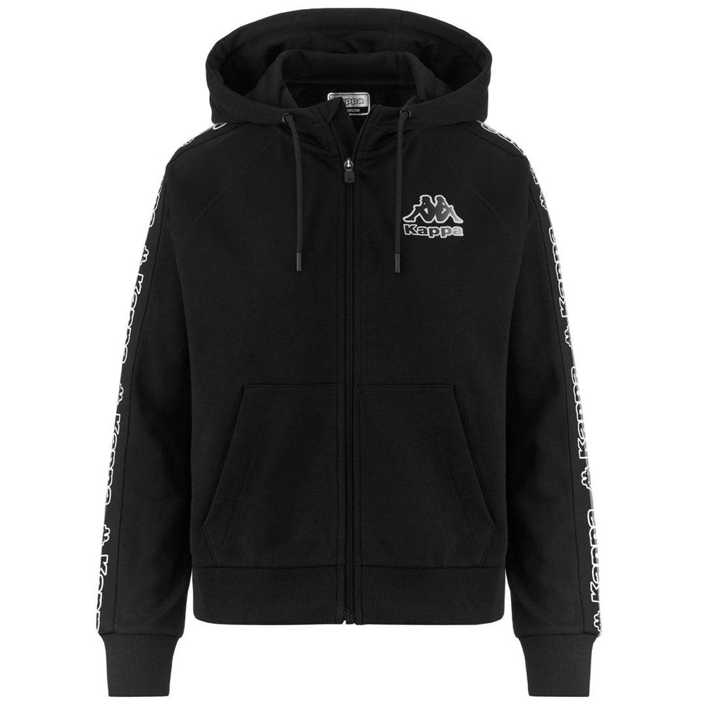 Women Kappa Logo Fiomia Hoodie Black | 564731-TLA