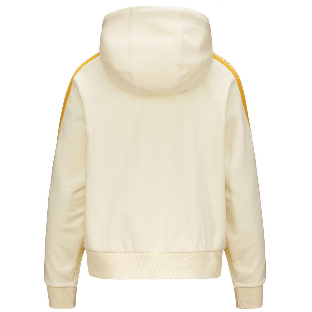 Women Kappa Logo Fiomia Hoodie White | 290843-PYG