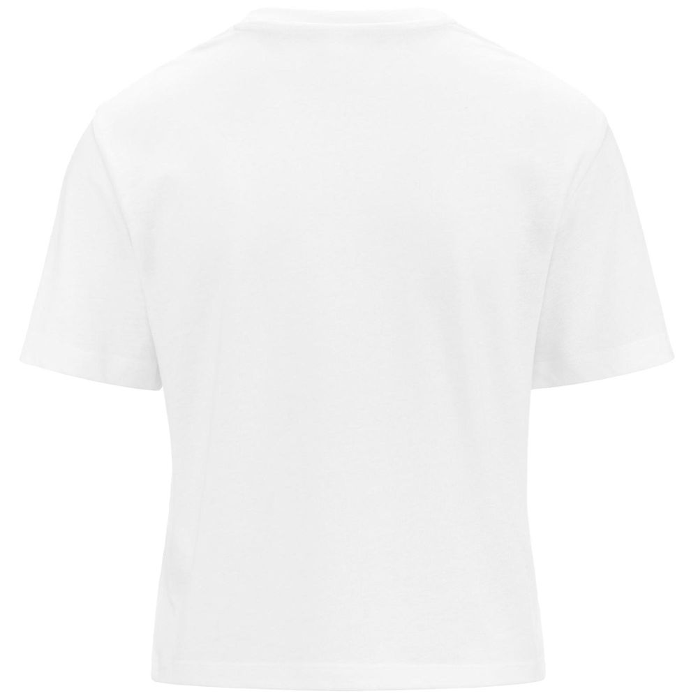 Women Kappa Logo Frega T-Shirt White | 824153-GTV