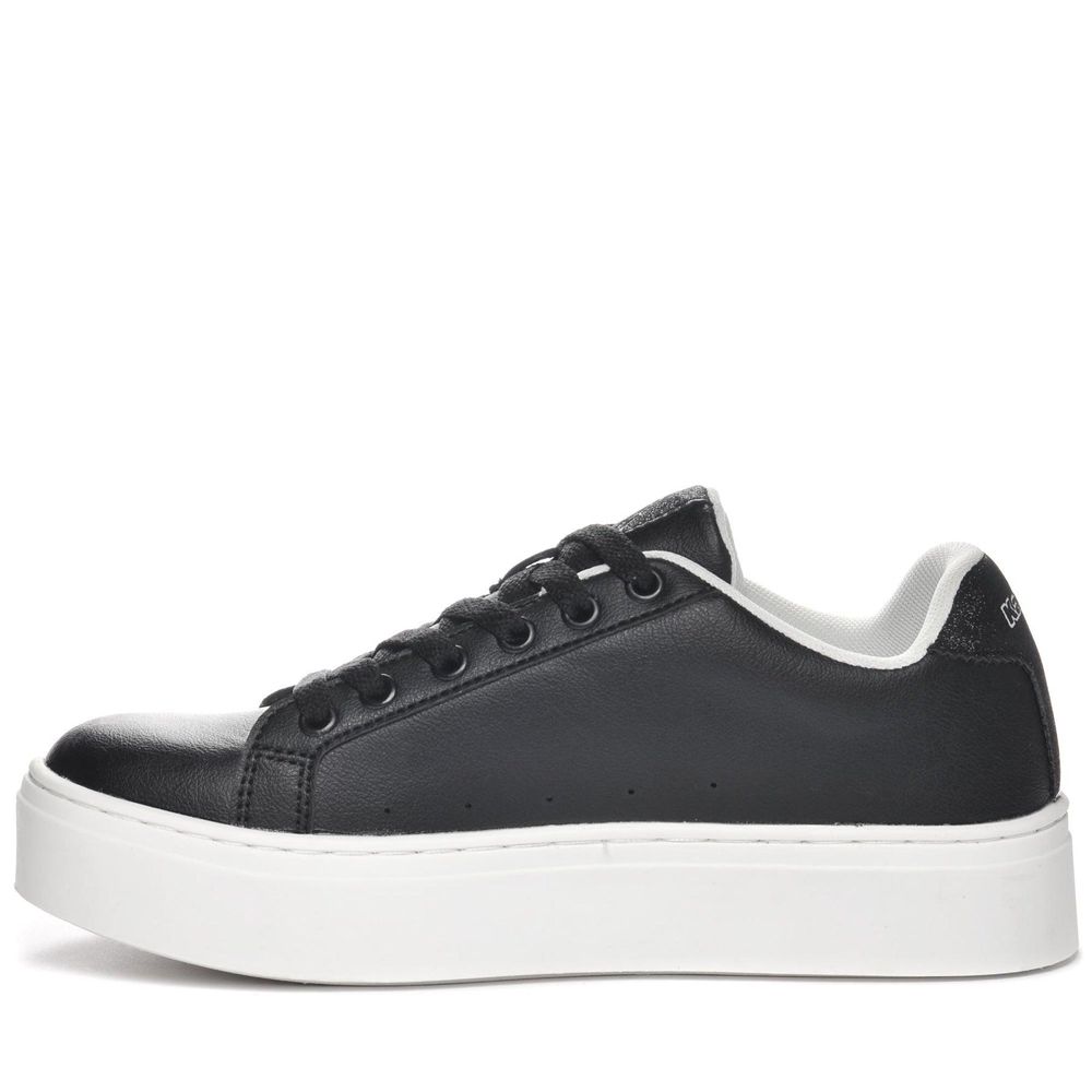 Women Kappa Logo Isabel Sneakers Black | 132485-ONB