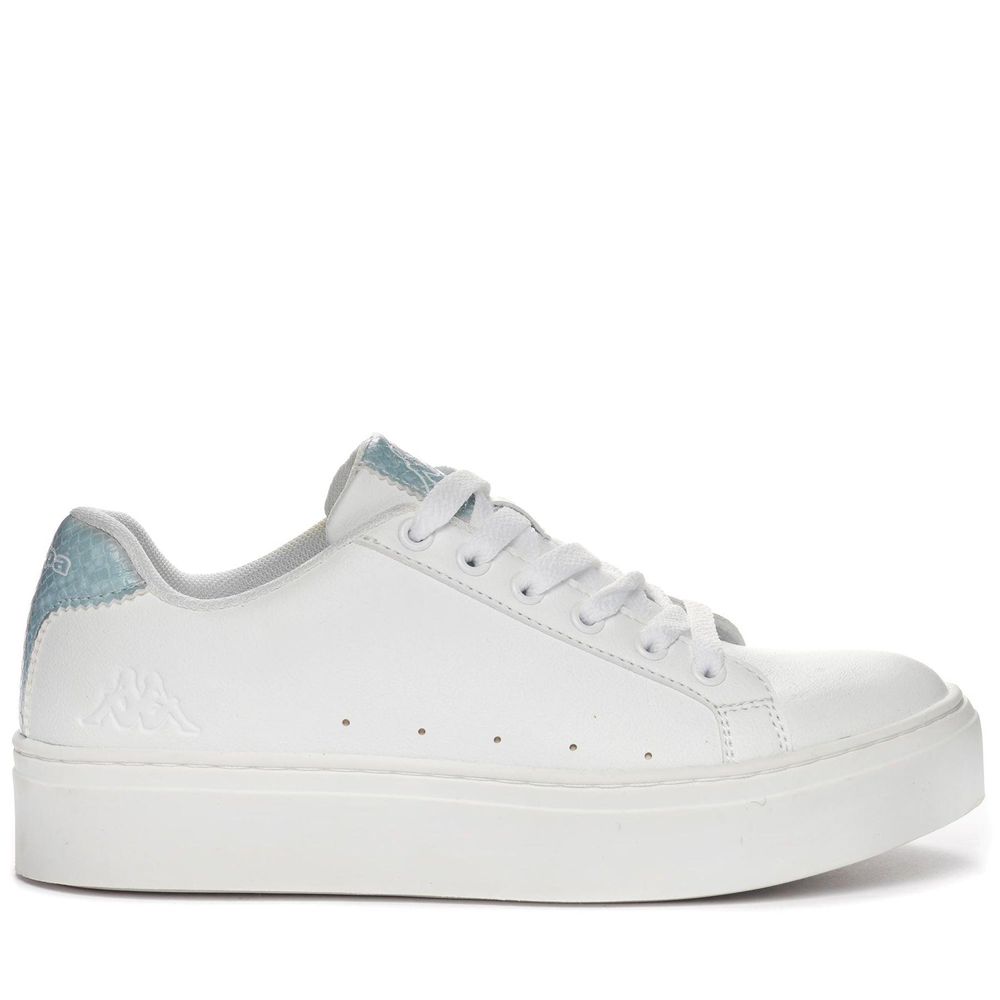 Women Kappa Logo Isabel Sneakers White | 578913-MJR