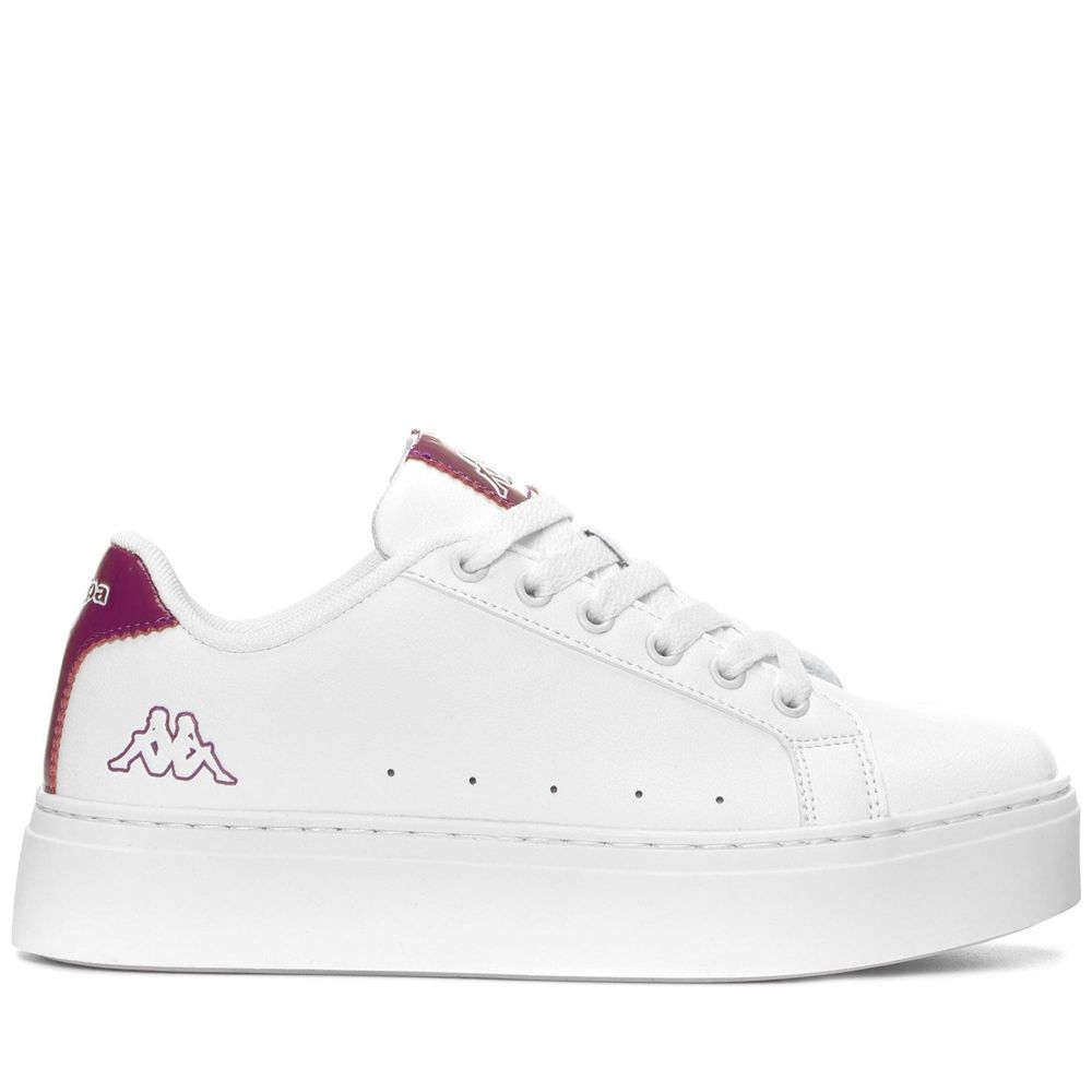 Women Kappa Logo Isabel Sneakers White | 094123-HBQ