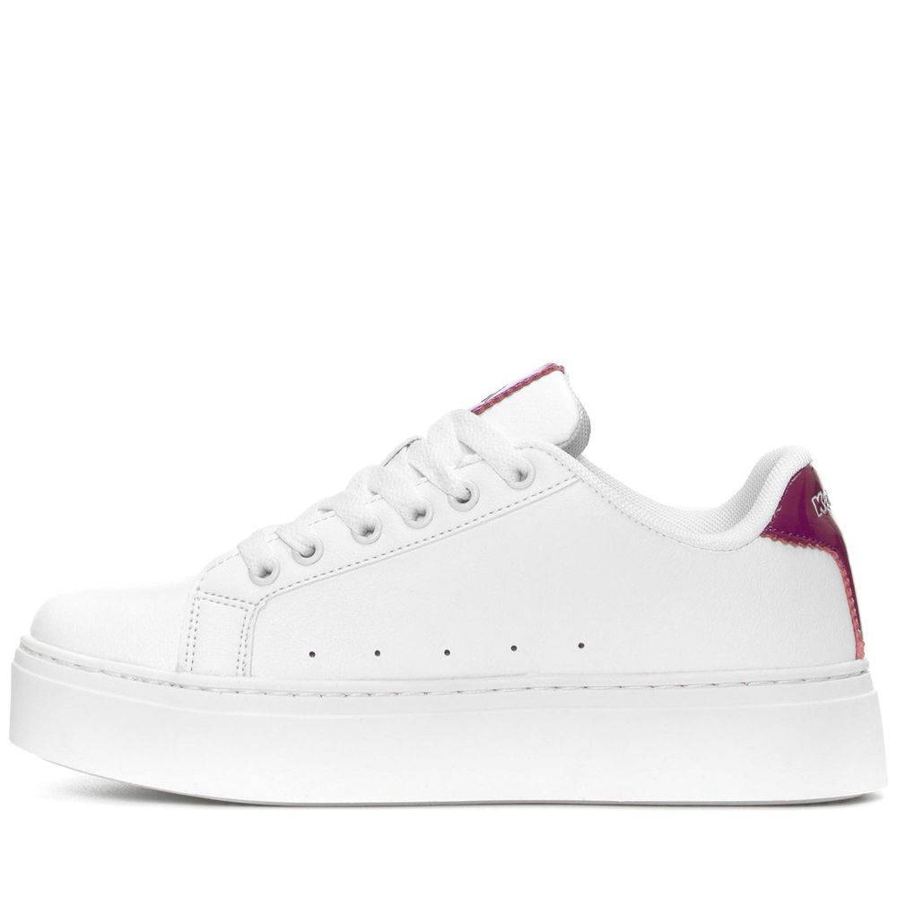 Women Kappa Logo Isabel Sneakers White | 094123-HBQ