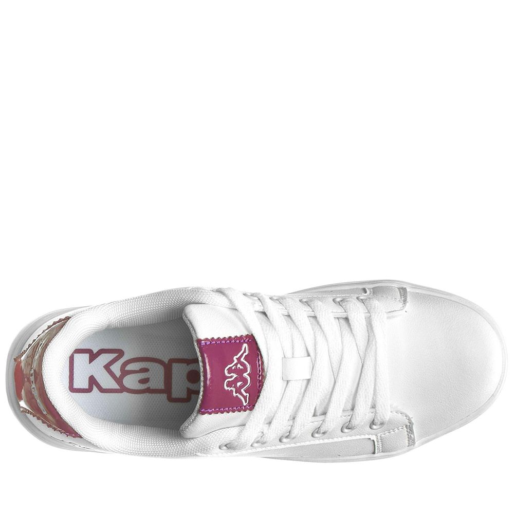 Women Kappa Logo Isabel Sneakers White | 094123-HBQ