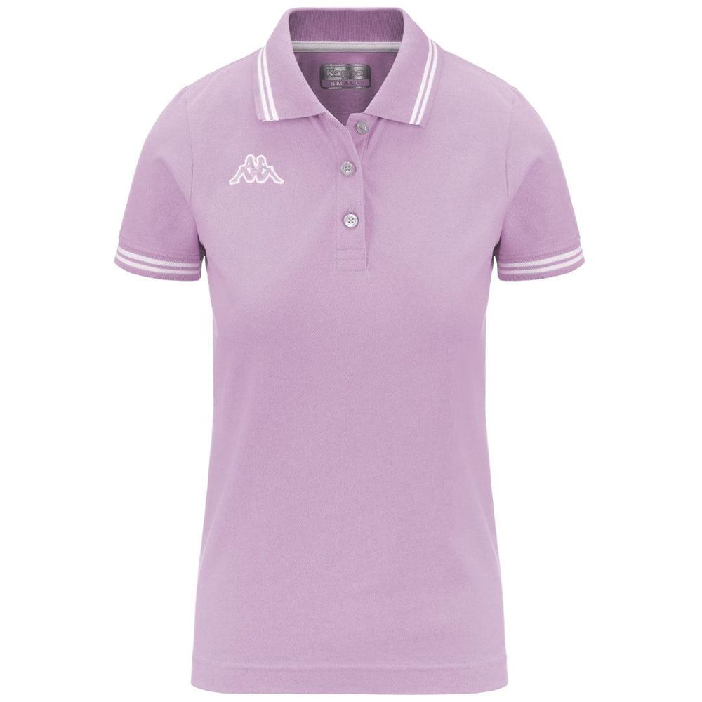 Women Kappa Logo Maltax Wss Slim Polo Shirt Purple | 840962-ODX