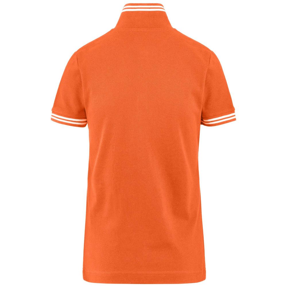 Women Kappa Logo Maltax Wss Slim Polo Shirt Orange | 403721-GIY