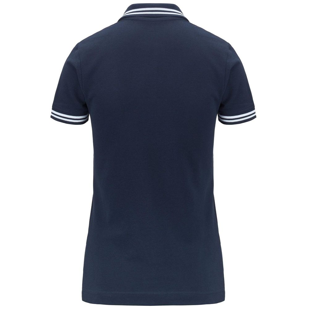 Women Kappa Logo Maltax Wss Slim Polo Shirt Navy | 689510-GJW