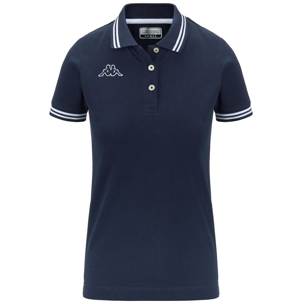 Women Kappa Logo Maltax Wss Slim Polo Shirt Navy | 689510-GJW