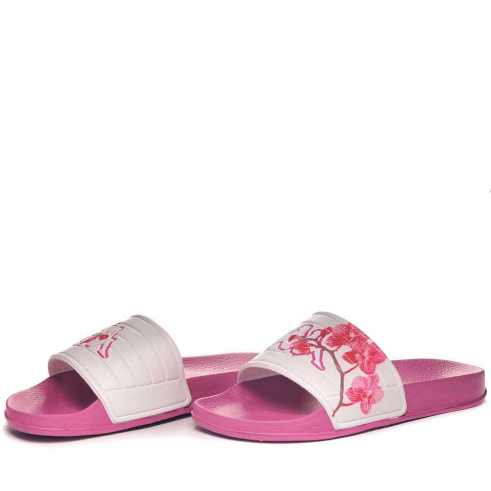 Women Kappa Logo Noles 7 Flip Flops Pink | 738619-UGF