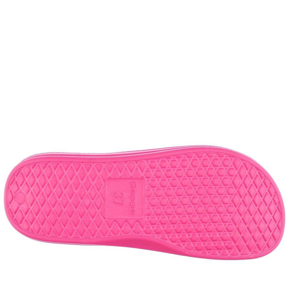 Women Kappa Logo Rint Flip Flops Pink | 583091-TIB