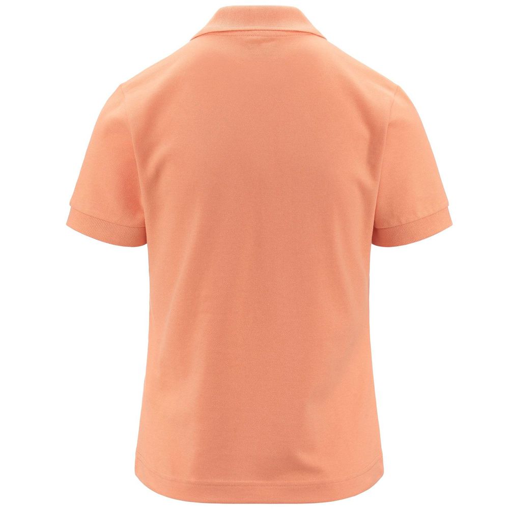 Women Kappa Logo Sharas Wss Polo Shirt Orange | 024913-SML