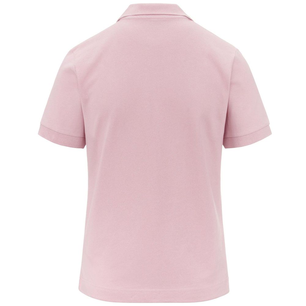 Women Kappa Logo Sharas Wss Polo Shirt Pink | 839102-IEB