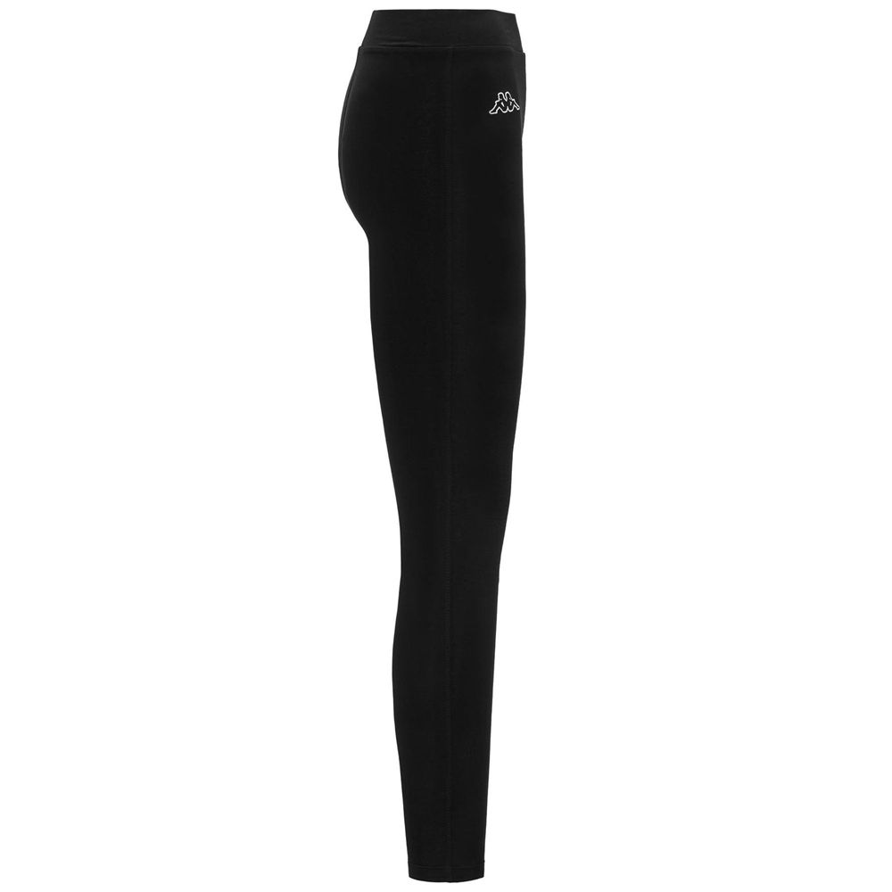 Women Kappa Logo Silvie Pants Black | 698054-NDP