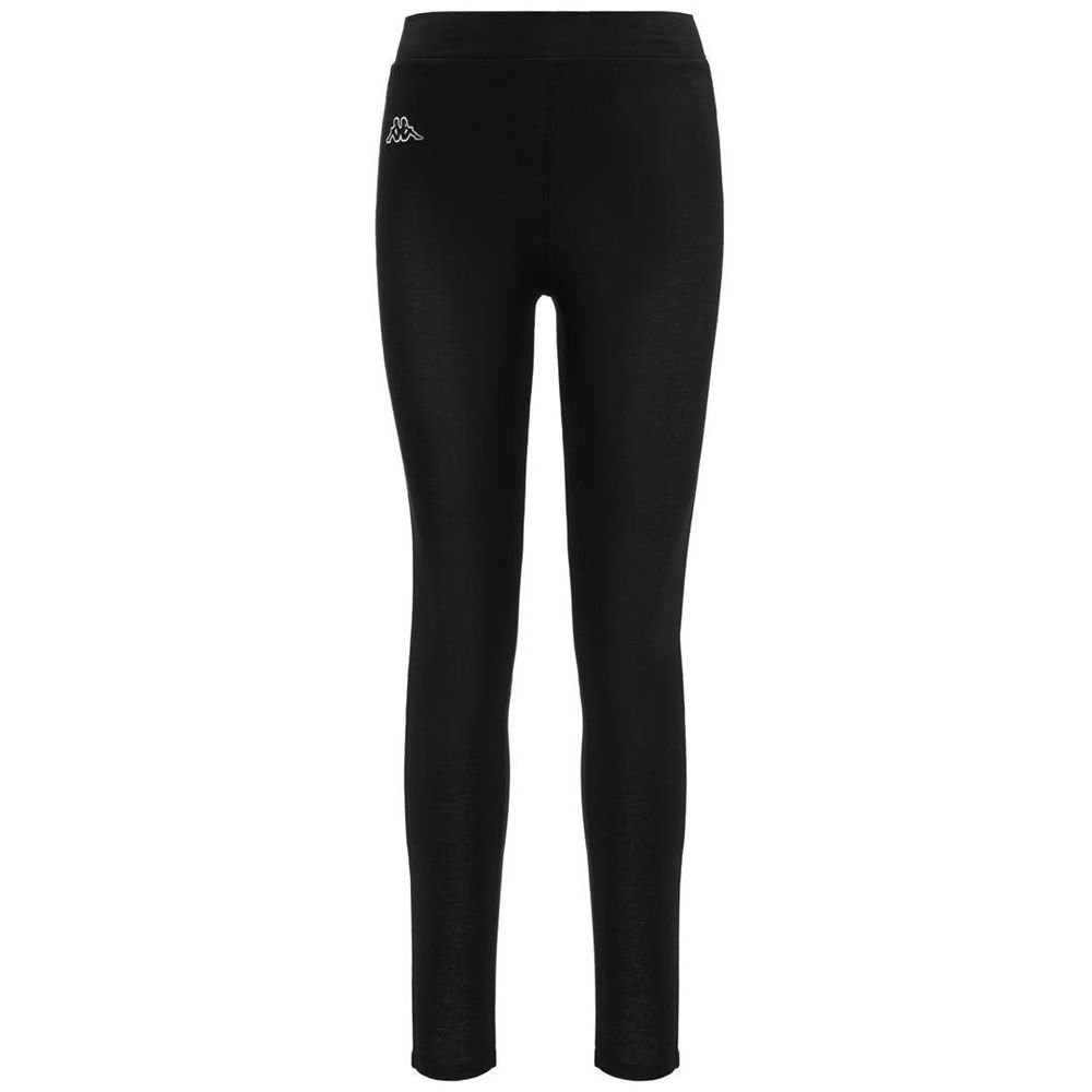 Women Kappa Logo Silvie Pants Black | 698054-NDP