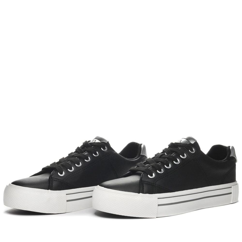 Women Kappa Logo Tudy Sneakers Black | 098154-LTZ