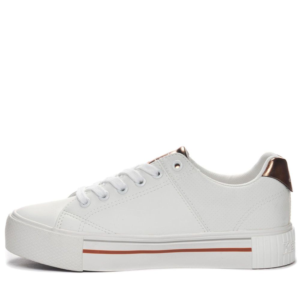 Women Kappa Logo Tudy Sneakers White | 286435-AJO