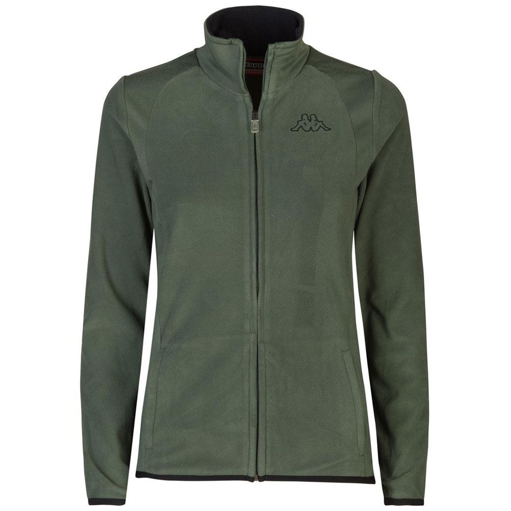 Women Kappa Logo Vavaux Slim Jacket Green | 506872-PZH