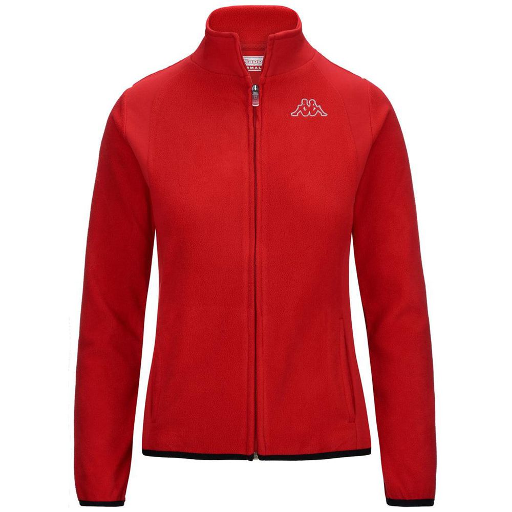 Women Kappa Logo Vavaux Slim Jacket Red | 641538-REH