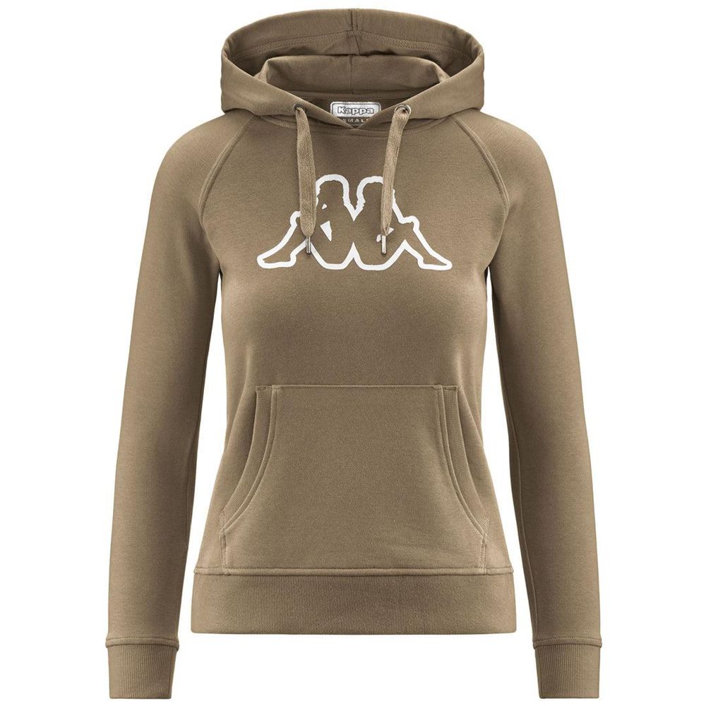 Women Kappa Logo Zeleril Slim Hoodie Grey | 564972-BJA