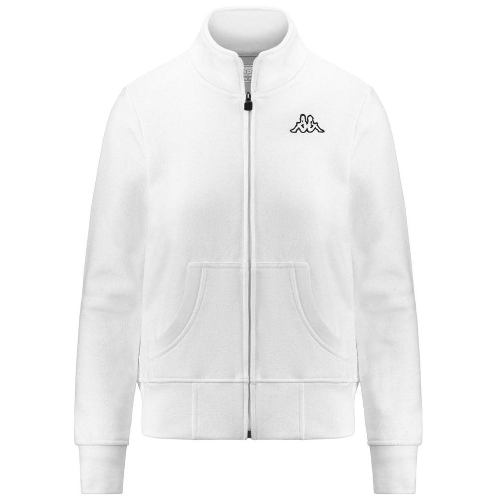 Women Kappa Logo Zoe Jacket White | 604125-CQZ