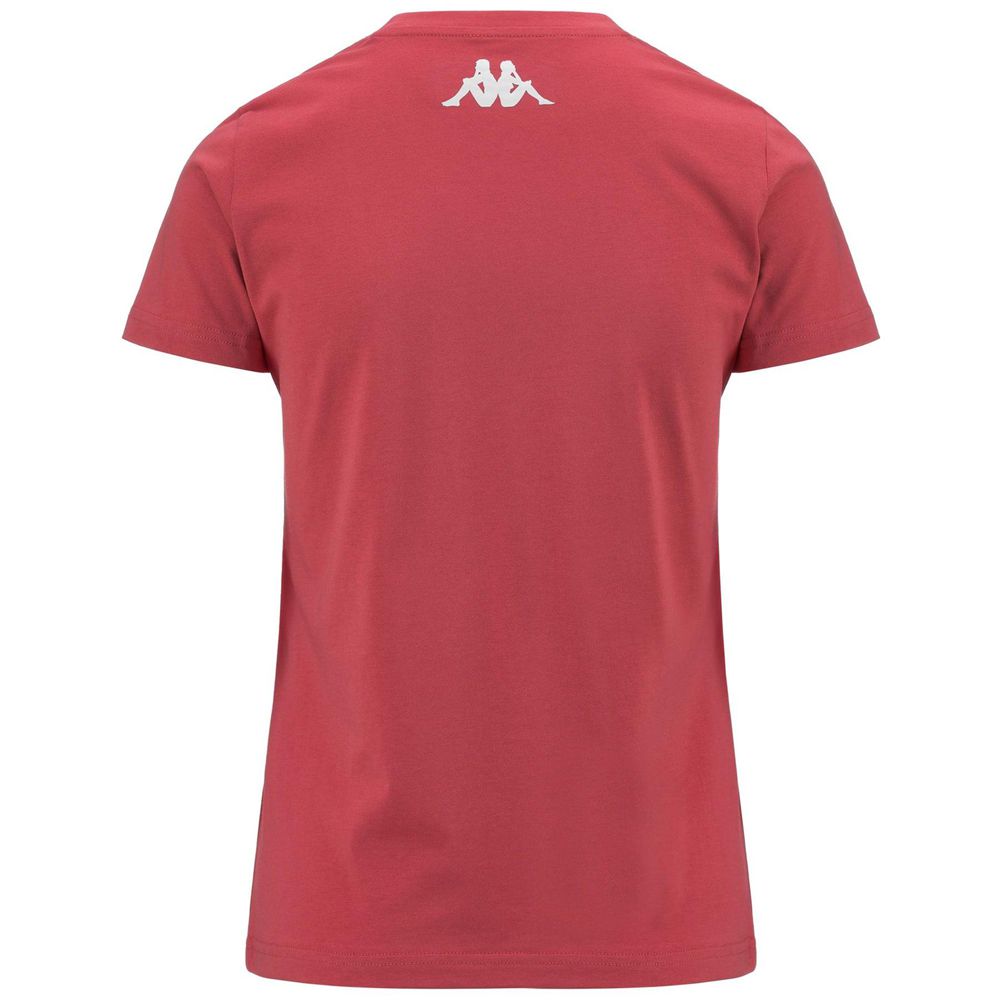 Women Kappa Naank T-Shirt Red | 142530-EWT