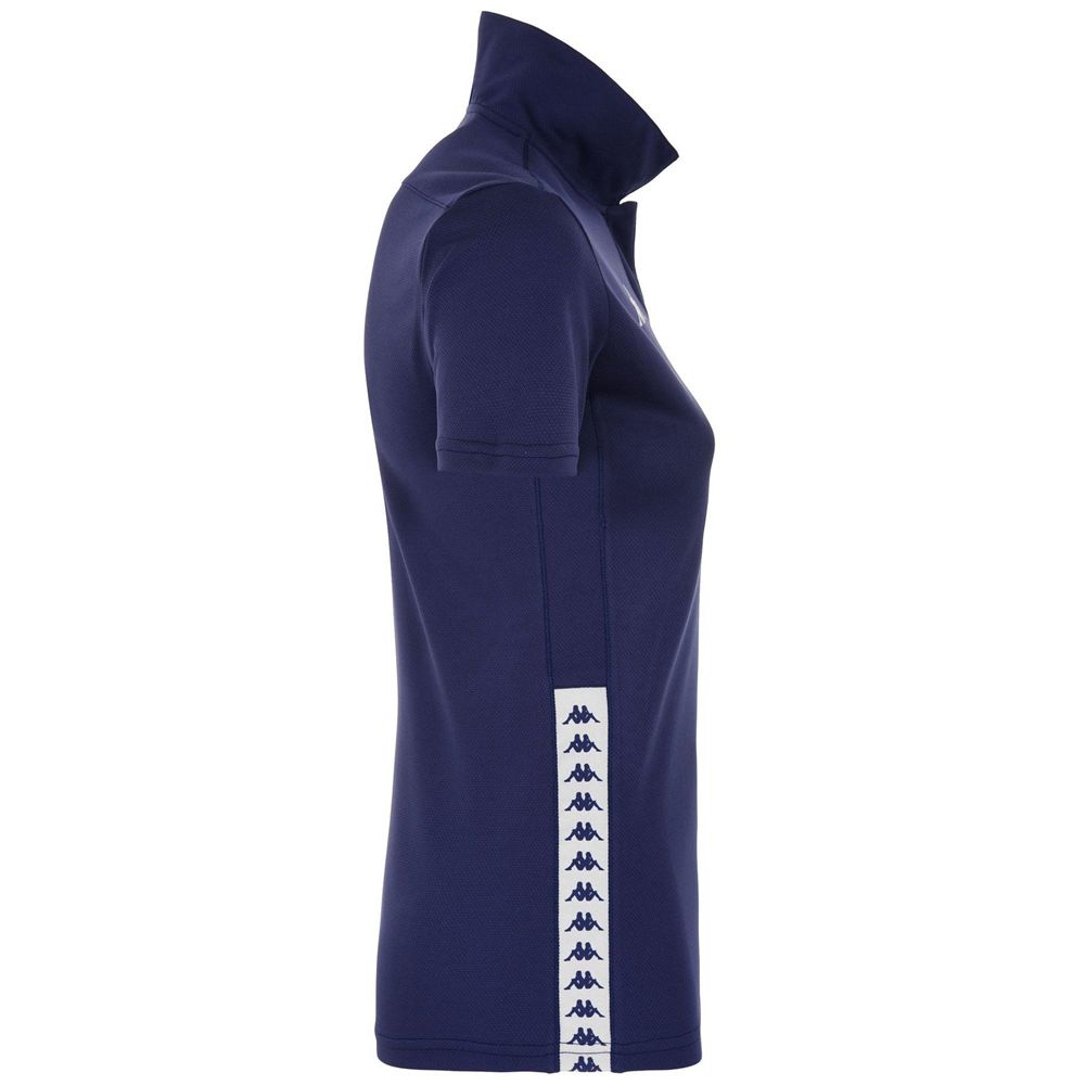 Women Kappa Sinnary Open Italia Jersey Navy | 493625-YPW