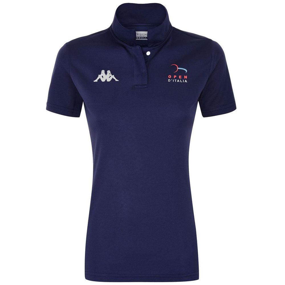 Women Kappa Sinnary Open Italia Jersey Navy | 493625-YPW