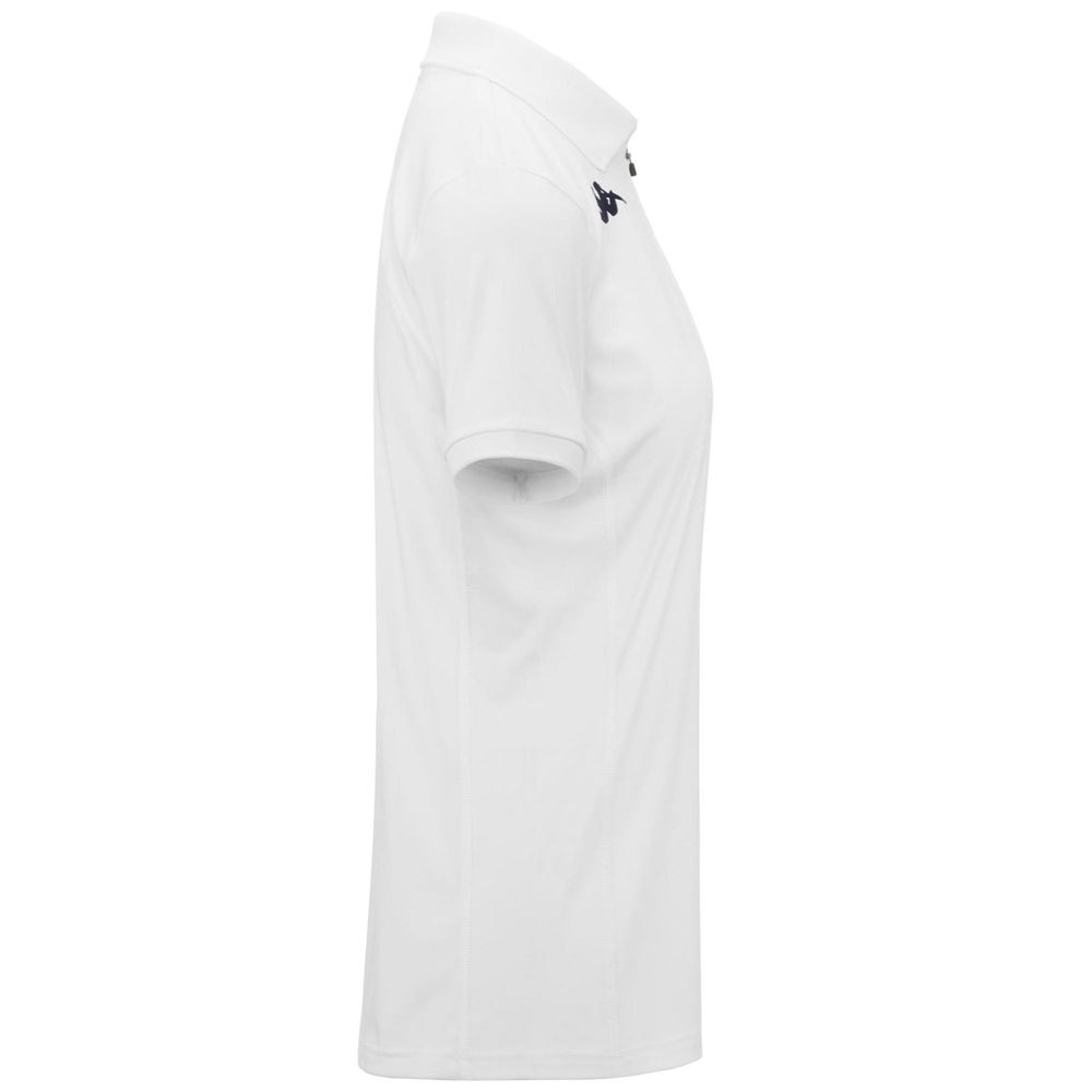 Women Kappa Wepado Polo Shirt White | 123089-TQW